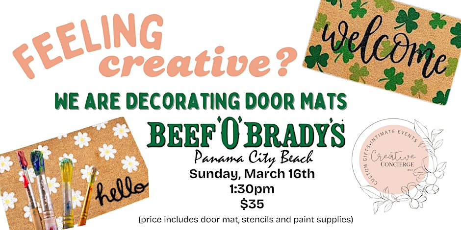 Doormat Decorating at Beef O’ Brady’s